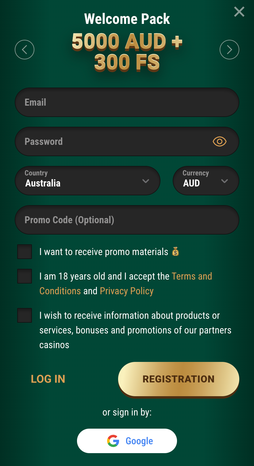 How to register at Richard Casino